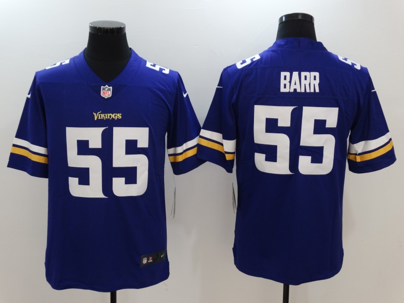 Men's Minnesota Vikings Anthony Barr #55 Purple Jersey